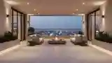 Luxury Rooftop Lounge with Fire Pit
