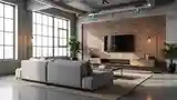 Elegant Industrial Living Room
