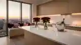 Scandinavian Kitchen with City View