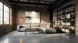 Industrial Artistry in Living Room