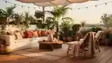 Boho Taras z Względną Elegancją