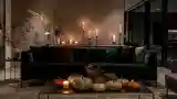 Modern Luxury Living Room with Velvet Sofa