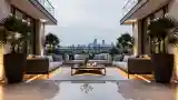 Elegancki balkon z widokiem