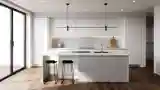 Minimalist Kitchen with Concrete Countertops