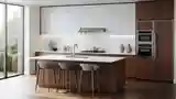 Illuminated Mid-Century Modern Kitchen
