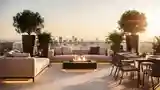Glamour Terrace with Fire Pit