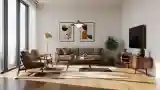 Mid Century Modern Lounge Lighted