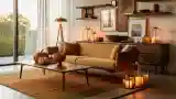 Mid-Century Modern Living Room with Warmth