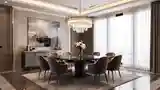 Glamorous Dining Room with Marble