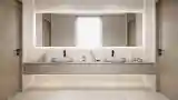 Modern Bathroom with Wood and Marble