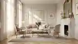 Elegant Living Room with Fireplace