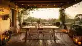 Luxury Rustic Terrace Lounge