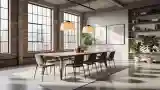 High Loft Dining Room with Oak Table