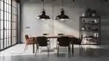 High-End Industrial Dining Room