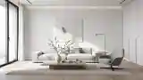 Minimalistny Pokój Jadalni z Drewnem