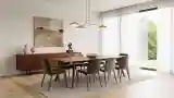 Dinia z drewna w stylu skandynawskim