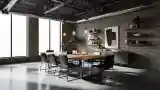 High-End Industrial Dining Room