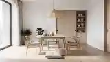 Elegant Dining Room with Wood