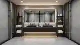Lakoniczna łazienka w stylu industrialnym