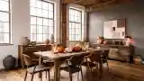 Loft Dining Room in Wood