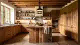 Rustic Kitchen with Warm Wood