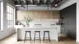 Loft Kitchen with Wood and Concrete