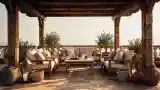 Wooden Terrace with Warm Ambiance