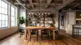 Elegancki Loft Jadalnia