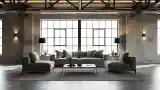Minimalist Industrial Living Room