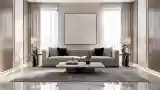 Elegancki salon w stylu minimalistycznym