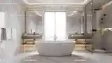 Marble and Gold Bathroom