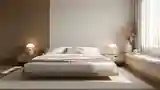 Sypialnia Japandi z Drewnem i Kamieniem