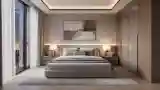 Luxurious Bedroom with Wood Accents