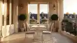 Marble Table Balcony Retreat