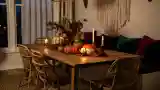 Dwór Boho z Drewnem i Włóknom