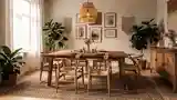 Bohemian Dining Under Warm Light