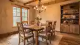 Warm Wooden Dining Room