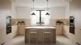 Modern Kitchen with Wood and Sleek Steel