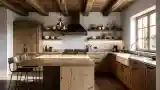 Rustic Kitchen with Warm Wood