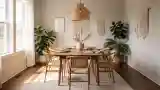 Natural Dining Room with Wood