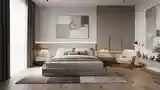 Szlachetny Pokój Łóżkowy w Stylu Minimalistycznym