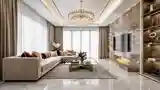Glamour Living Room with Marble