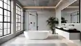 Łazienka Loft z Betonem