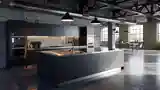 Industrial Kitchen with Dark Tones