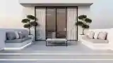 Balkon w stylu minimalistycznym
