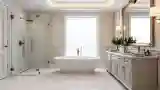 Luxurious White Marble Spa Bath