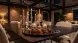 Łazienka Loft z drewnem i cegłą