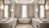 Wanita elegancji w łazience