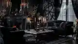 Glamorous Lounge in Dark Elegance