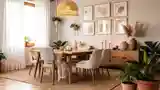 Stylowy Jadalnia W Stylu Boho